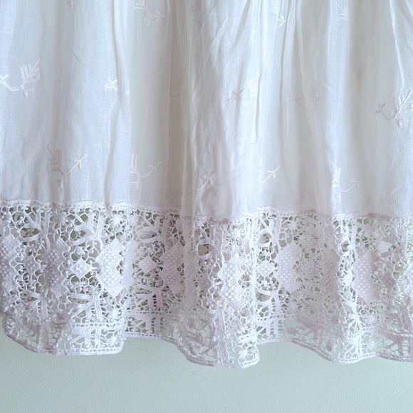 Joie Lace Trim Boho Flowy Long Sleeve Blouse - Picture 5 of 9